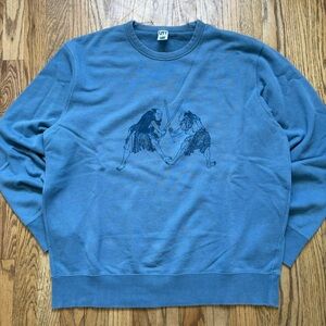 Blue Graphic Men's Sweater